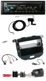 Pioneer MP3 Lenkrad CD USB DAB Autoradio für Hyundai i10 09-13 schwarz Rubber To
