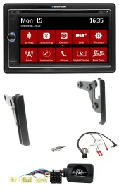 Blaupunkt 2DIN USB DAB Lenkrad Bluetooth TMC Navigation für Toyota Yaris 2007-20