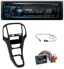 Alpine USB Bluetooth DAB MP3 Autoradio für Opel Astra J ab 2009 Perl schwarz