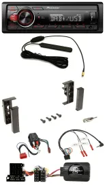 Pioneer MP3 DAB 1DIN Lenkrad USB Autoradio für Audi A3 A4 A6 99-00 BOSE-Vollakti