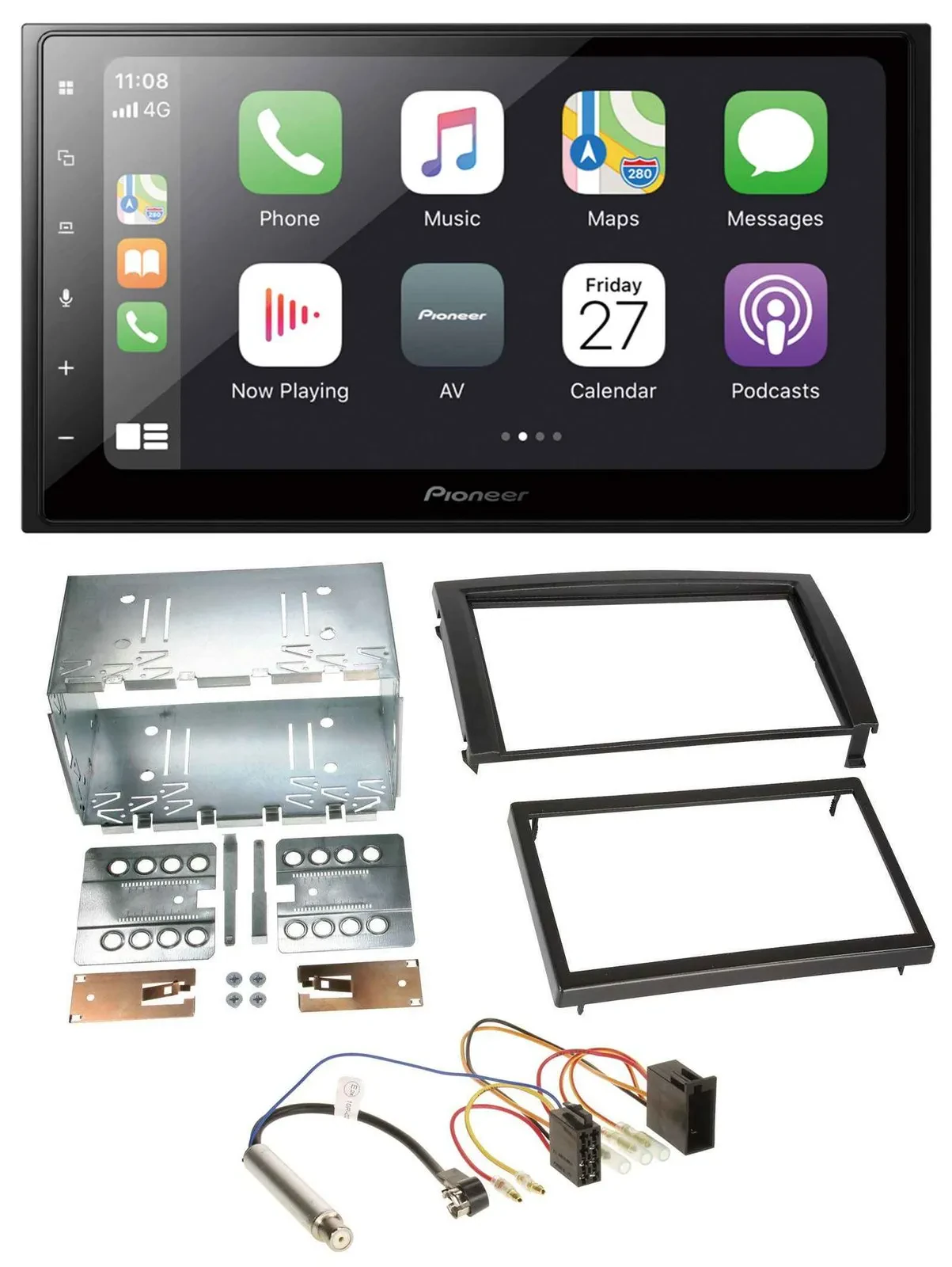 Pioneer MP3 Bluetooth DAB 2DIN USB Autoradio für Skoda Fabia 2004-2007 6Y Faceli