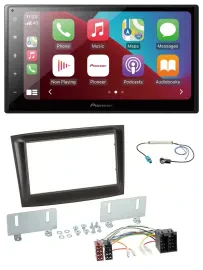 Автомагнитола для Fiat Doblo Pioneer 2-DIN USB MP3 DAB Bluetooth, черная