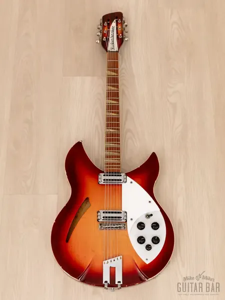 Полуакустическая электрогитара Rickenbacker 360/12V64 Vintage Reissue 12 String Guitar Fireglo USA1997 w/ OS Body