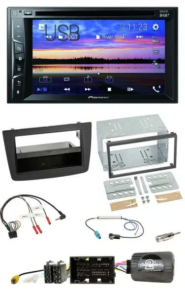 Pioneer Bluetooth 2DIN USB DVD DAB Lenkrad Autoradio für Alfa Mito 14-18 schwarz