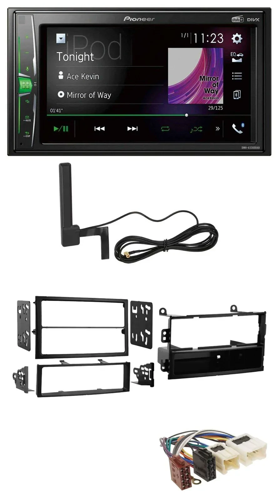 Pioneer MP3 DAB AUX 2DIN Bluetooth Autoradio für Nissan 350Z Roadster 02-05