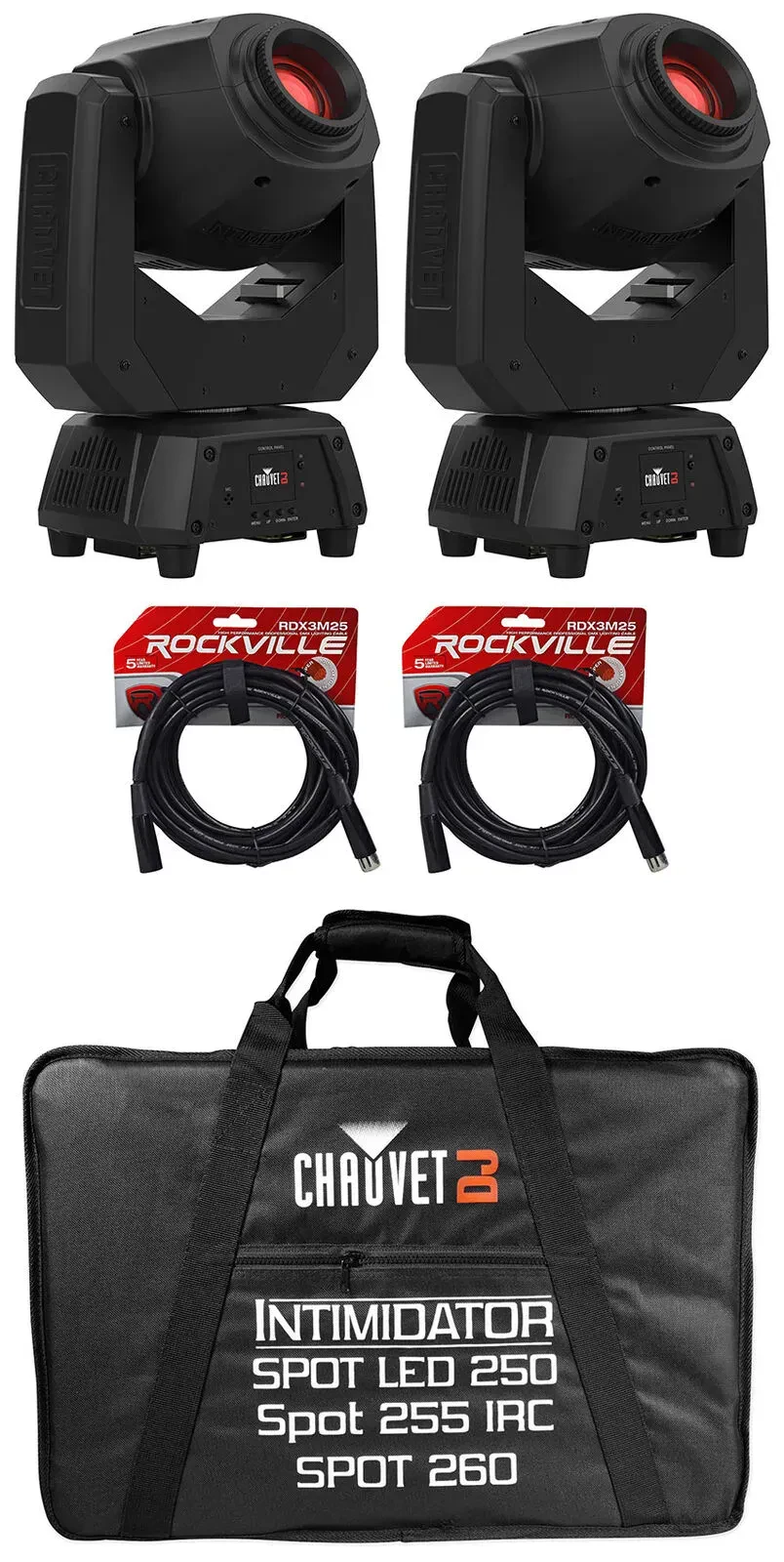 Прибор с полным движением Chauvet DJ Intimidator Spot 60 ILS с аксессуарами (пара)