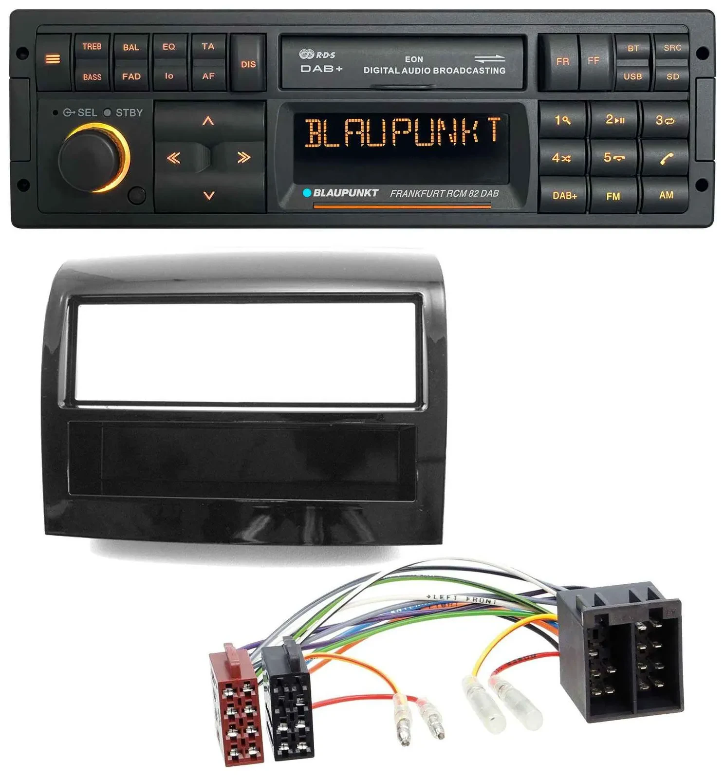 Blaupunkt USB DAB SD MP3 Bluetooth Autoradio für Fiat Ducato 2011-2021 piano sch