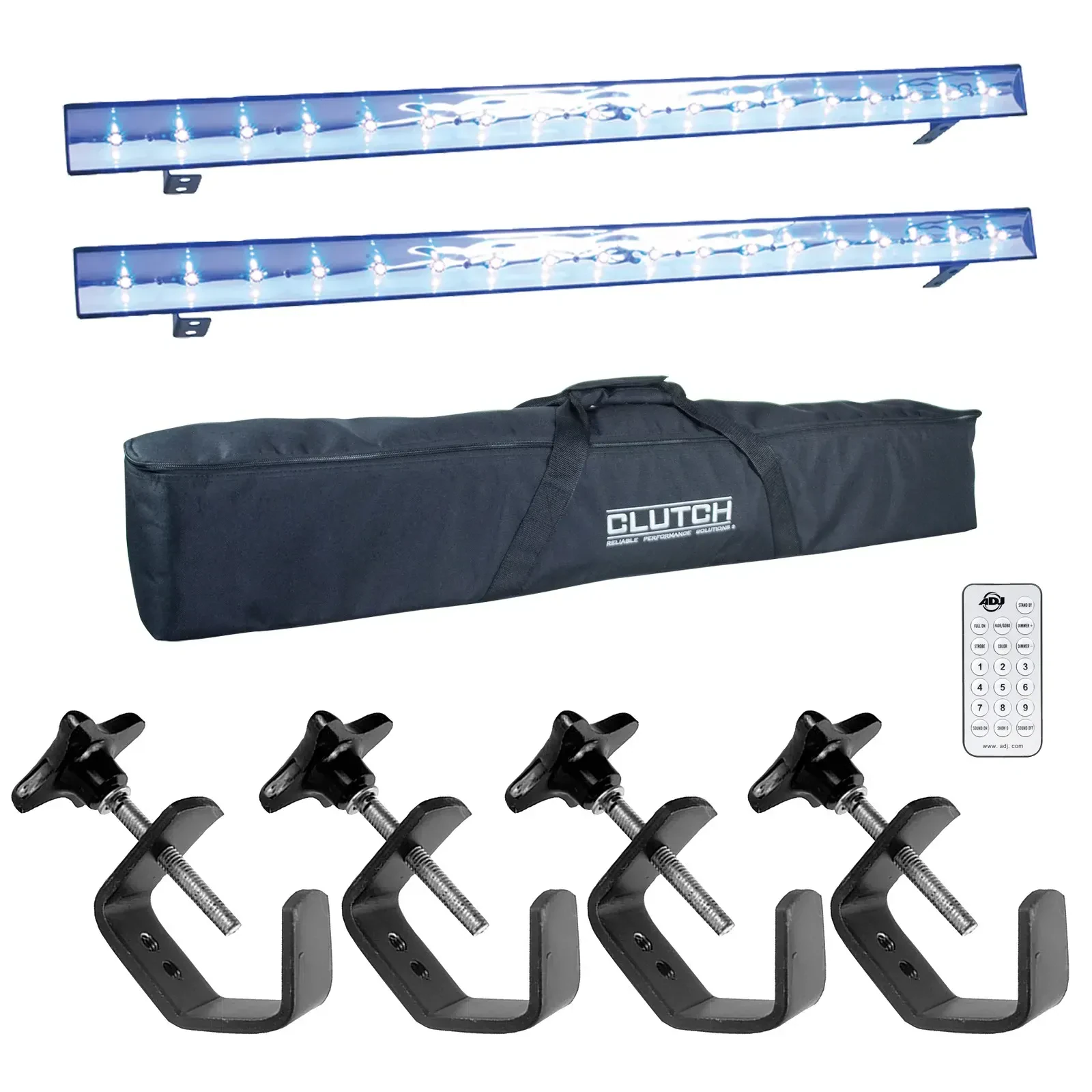 Ультрафиолетовый светильник American DJ ECO UV Bar Plus IR с аксессуарами (пара)