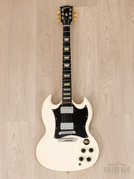 Электрогитара Gibson SG Standard 60s Coil Tap HH Classic White w/case USA 2010