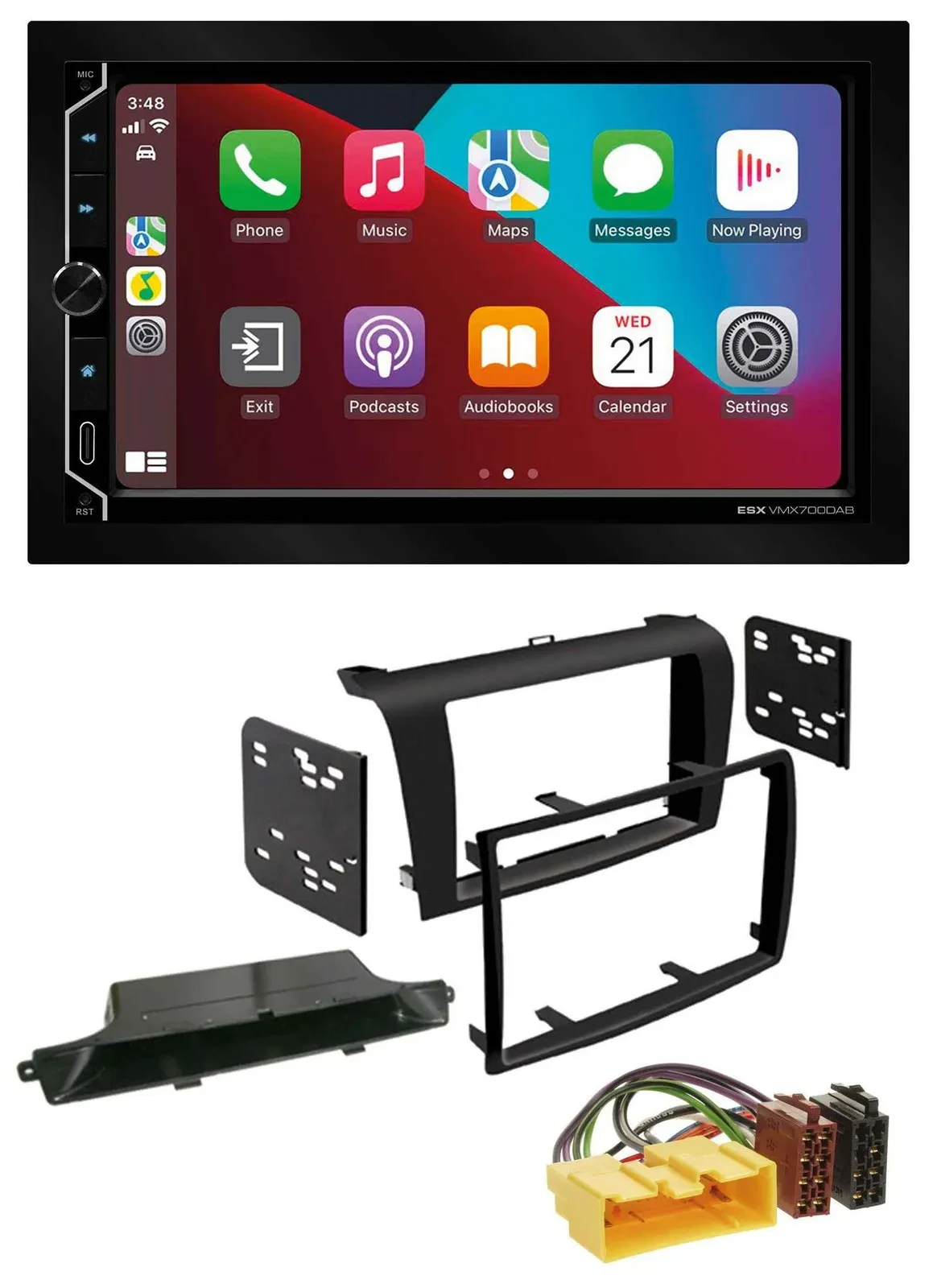 ESX 2DIN DAB USB MP3 Bluetooth Autoradio für Mazda 3 (2003-2009)