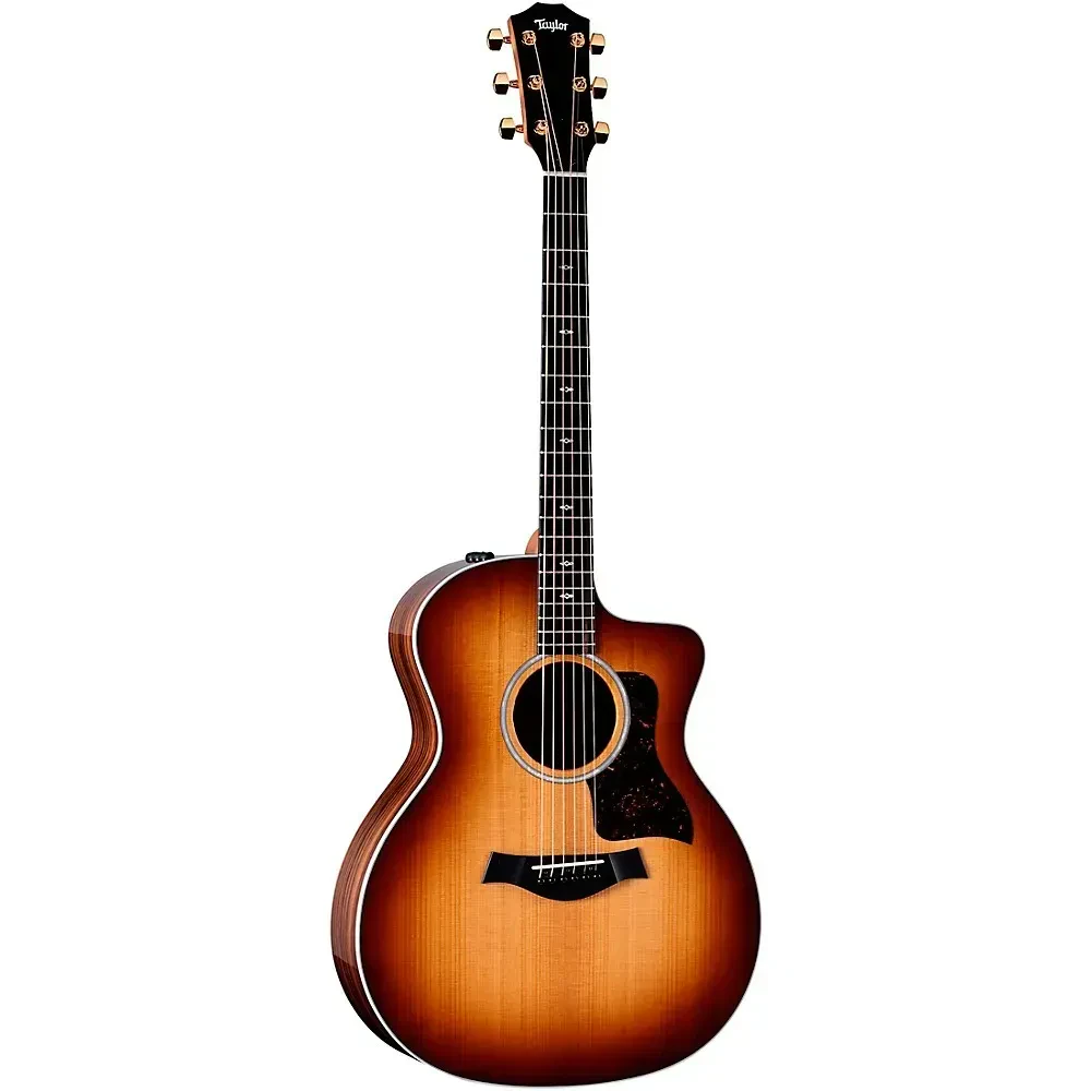 Электроакустическая гитара Taylor 214ce DLX Sunset Boulevard Grand Auditorium Sunset Edgeburst