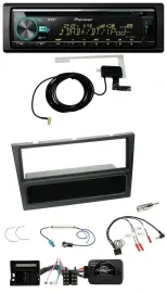 Pioneer MP3 Lenkrad CD USB DAB Autoradio für Opel Corsa C 2004-2006 schwarz