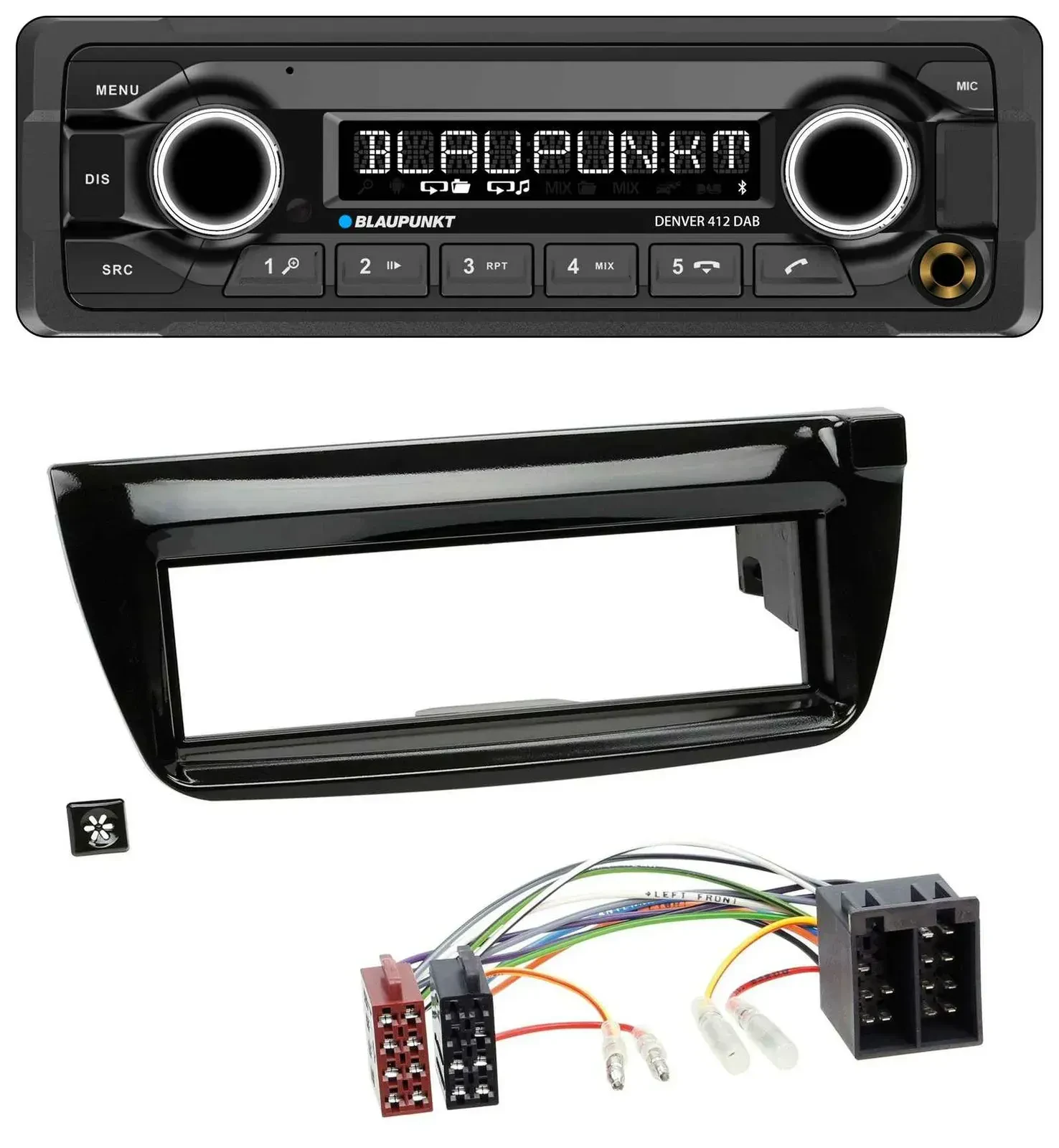 Blaupunkt Bluetooth DAB MP3 USB Autoradio für Opel Combo ab 11 Fiat Doblo 12-15