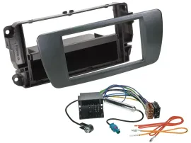 Einbauset DIN Autoradio für Seat Ibiza ab 08 azabacheschwarz