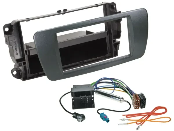 Einbauset DIN Autoradio für Seat Ibiza ab 08 azabacheschwarz