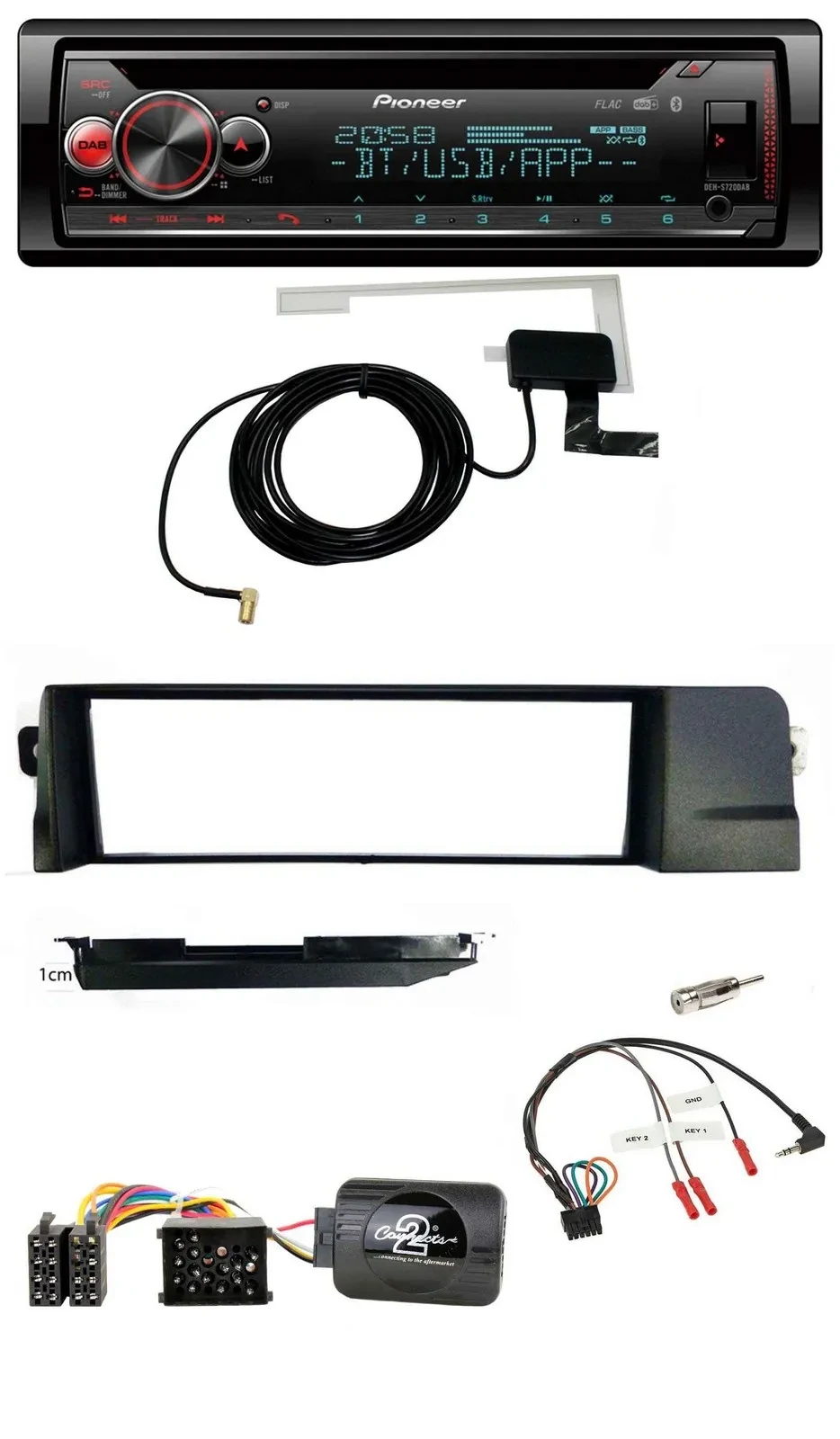 Автомагнитола для BMW 3er E46 1998–2007 Pioneer DAB, CD, USB, Bluetooth