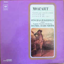Виниловая пластинка Mozart – Concertos Pour Violon & Orchestre N° 4 En Ré, K. 218 / N° 5 En La, K. 219, "Turc" Б/У