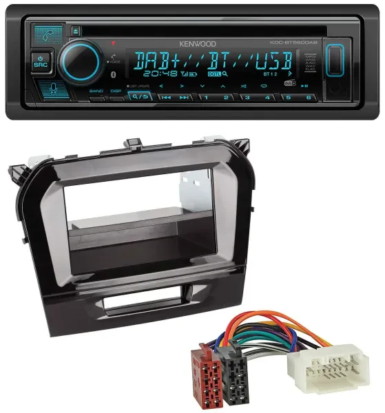 Kenwood Bluetooth DAB CD MP3 USB Autoradio für Suzuki Vitara (ab 2015)