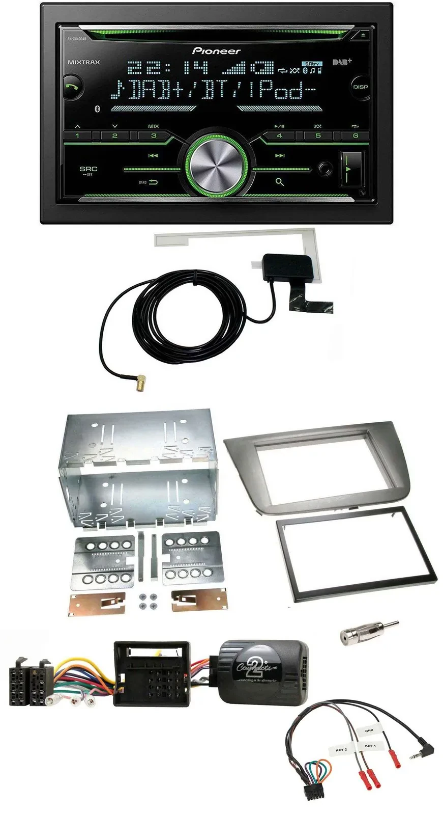 Автомагнитола для Seat Altea/Altea XL/Toledo Pioneer 2DIN CD USB Bluetooth DAB