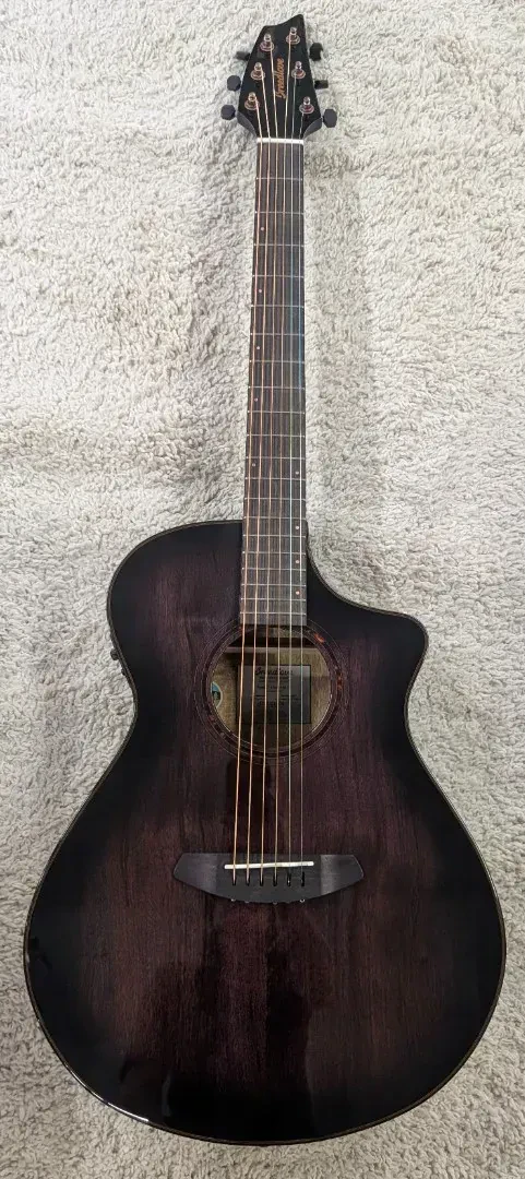 Breedlove PSCN59CEMYMY Pursuit Exotic S Concert CE Blackberry, Acoustic Electric