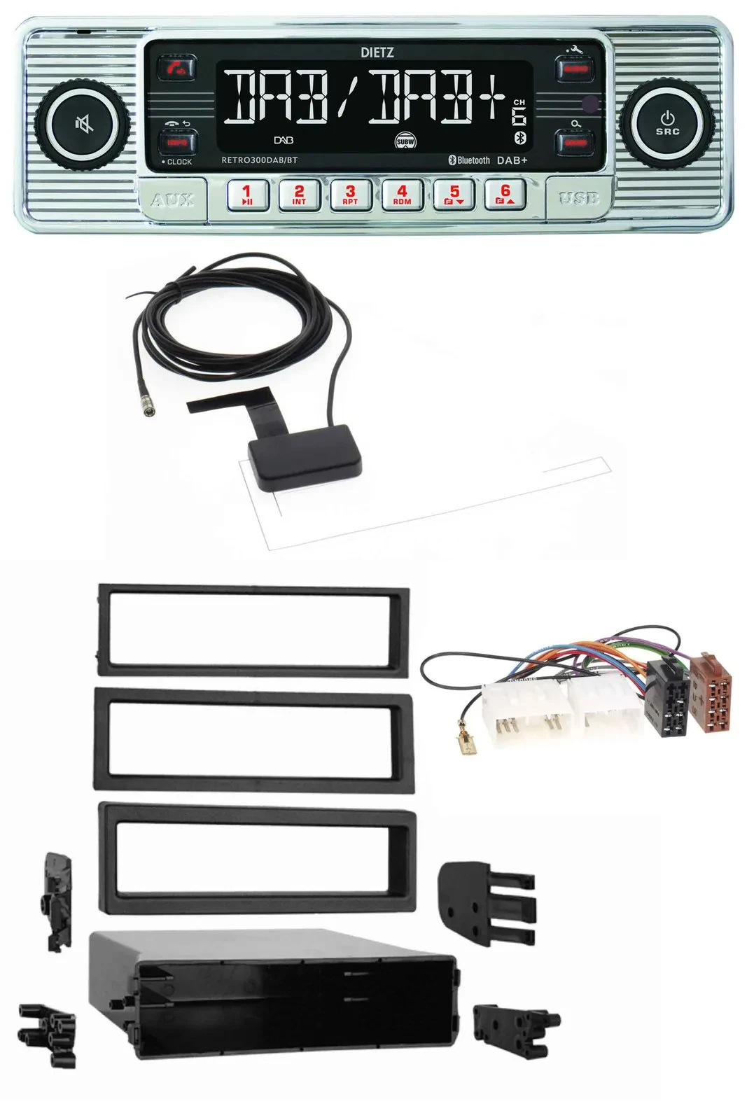 Dietz Bluetooth USB MP3 DAB Autoradio für Mazda 929 (1973-1995)