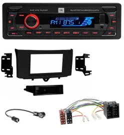 JBL AUX MP3 USB Bluetooth SD Autoradio für Smart ForTwo (2010-2015)