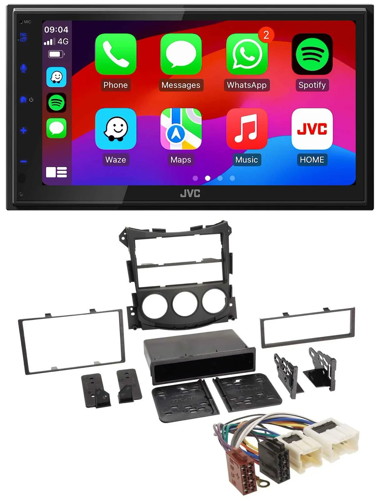 JVC Bluetooth USB MP3 2DIN DAB Autoradio für Nissan 370Z Coupe Roadster ab 10