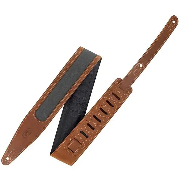 Ремень для гитары Levy's Voyager Pro Leather Guitar Strap Gray 2.5 in.