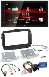 Автомагнитола JVC 2-DIN USB, Bluetooth, DAB для Alfa Romeo Giulietta 2013–2021