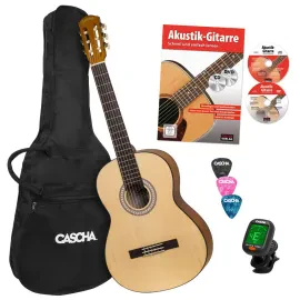 CASCHA HH 2138 DE Konzertgitarre 4/4 Starter Set