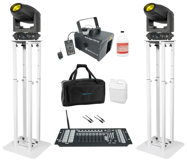 Комплект светового оборудования American DJ FOCUS HYBRID+ROCKFORCE W2+RTP32W-4