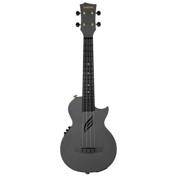 Укулеле Cascha HH-2258E Carbon Fibre with Pickup Black с чехлом