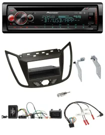 Pioneer Lenkrad DAB CD Bluetooth USB Autoradio für Ford C-Max Kuga braun