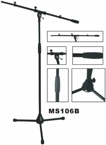 Стойка для микрофона VESTON MS106B, журавль, напольная, высота 100–176 см, плечо 53–91 см