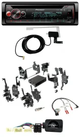 Автомагнитола для Toyota Yaris (2007–2012) Pioneer DAB, CD, USB, Bluetooth, поддержка кнопок на руле