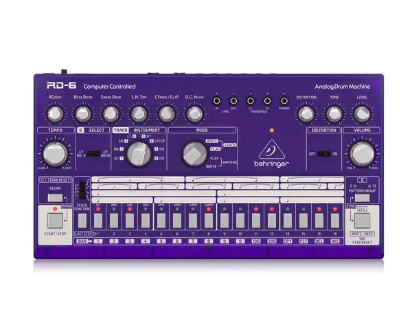 Драм-машина аналоговая Behringer RD-6-GP Purple