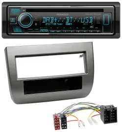Kenwood MP3 Bluetooth DAB USB CD Autoradio für Lancia Y (843 03-11) anthrazit