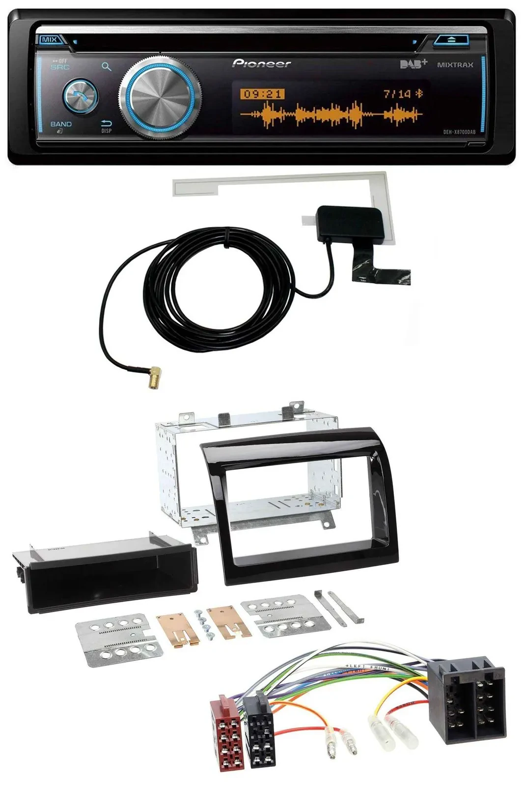 Pioneer Bluetooth DAB MP3 USB CD Autoradio für Peugeot Boxer Citroen Jumper Fiat