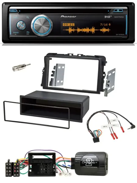 Pioneer Lenkrad DAB USB CD Bluetooth Autoradio für Opel Vivaro Combi Kasten 2011