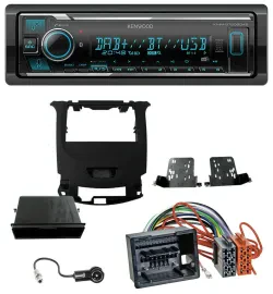 Автомагнитола Kenwood Bluetooth MP3 DAB USB для Chevrolet Cruze (с 2016), черный глянец