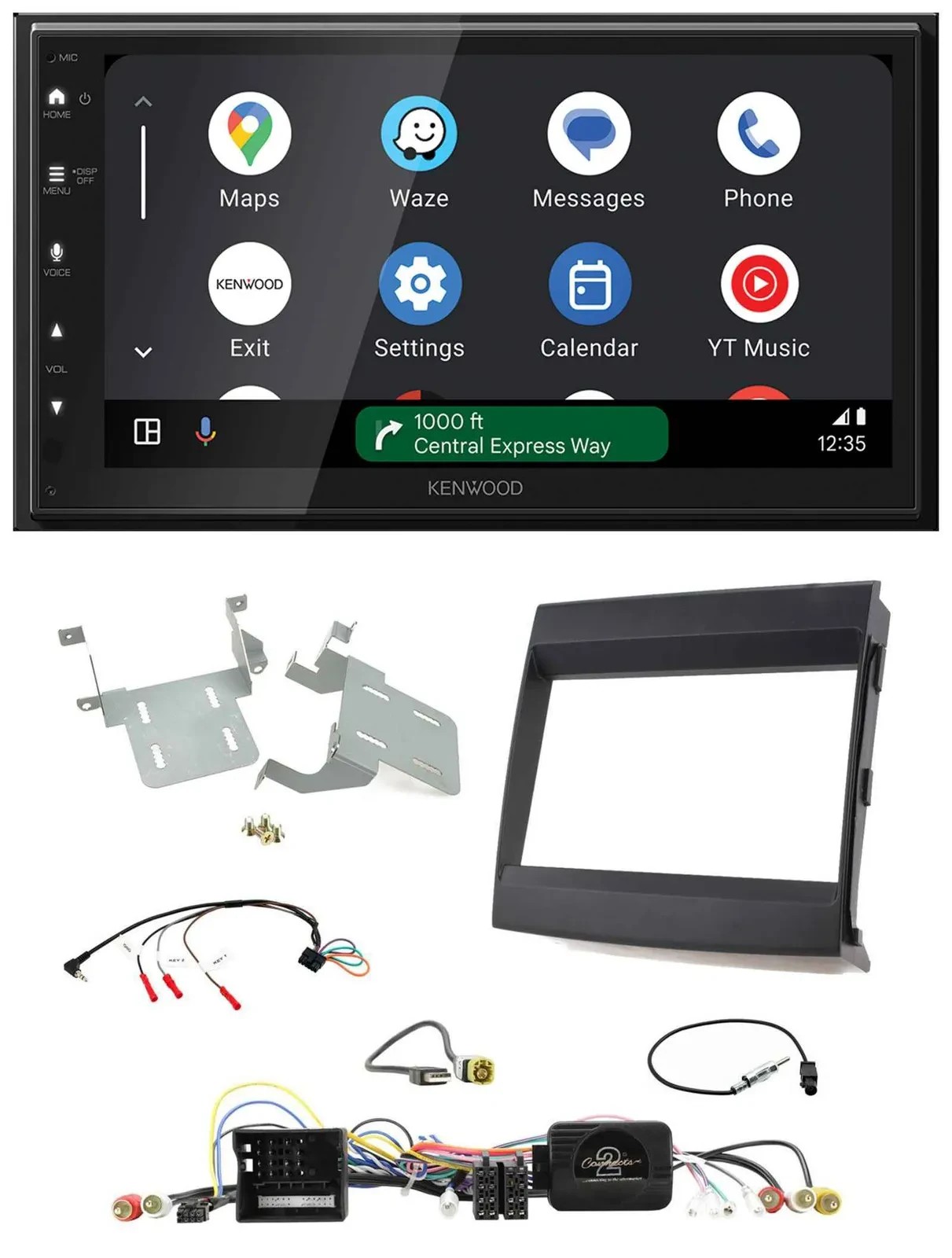 Автомагнитола Kenwood 2DIN DAB Bluetooth USB для Porsche Cayenne 2011–2016 с поддержкой управления на руле