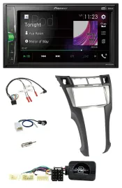 Автомагнитола для Toyota Yaris (2006–2011) Pioneer 2-DIN DAB USB Bluetooth с поддержкой управления с руля