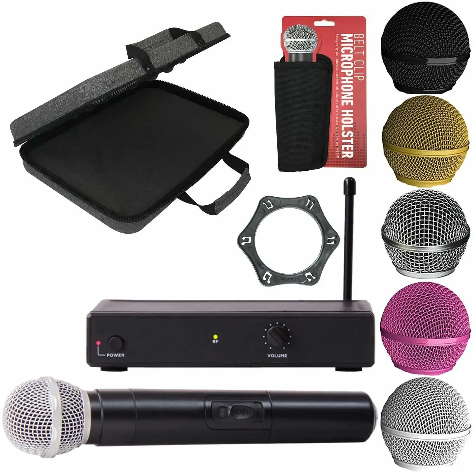 Pro UHF Wireless 1 Channel Single Handheld Microphone System Karaoke Party Mic