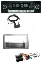 Dietz DAB Bluetooth USB MP3 Autoradio für Peugeot 308 07-09 dunkelsilber