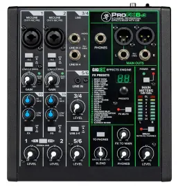 Mackie ProFX6v3 6-Channel Professional Effects Mixer w/USB ProFX6 v3