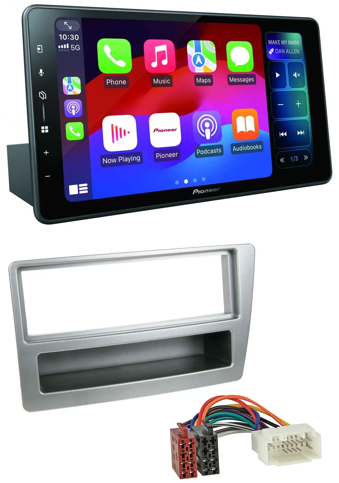 Pioneer Bluetooth DAB MP3 USB Autoradio für Honda Civic 04-06 silber autom. Klim