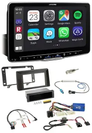 Автомагнитола Alpine Bluetooth, DAB, USB для Dacia Duster (с 2021), поддержка кнопок на руле