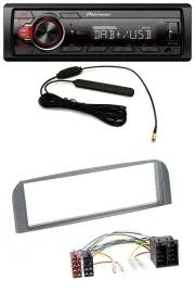 Pioneer MP3 DAB 1DIN AUX USB Autoradio für Alfa Romeo 147, GT - anthrazit
