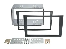 Einbaurahmen Set Doppel DIN Autoradio für Opel Antara Astra H Zafira B charcoal