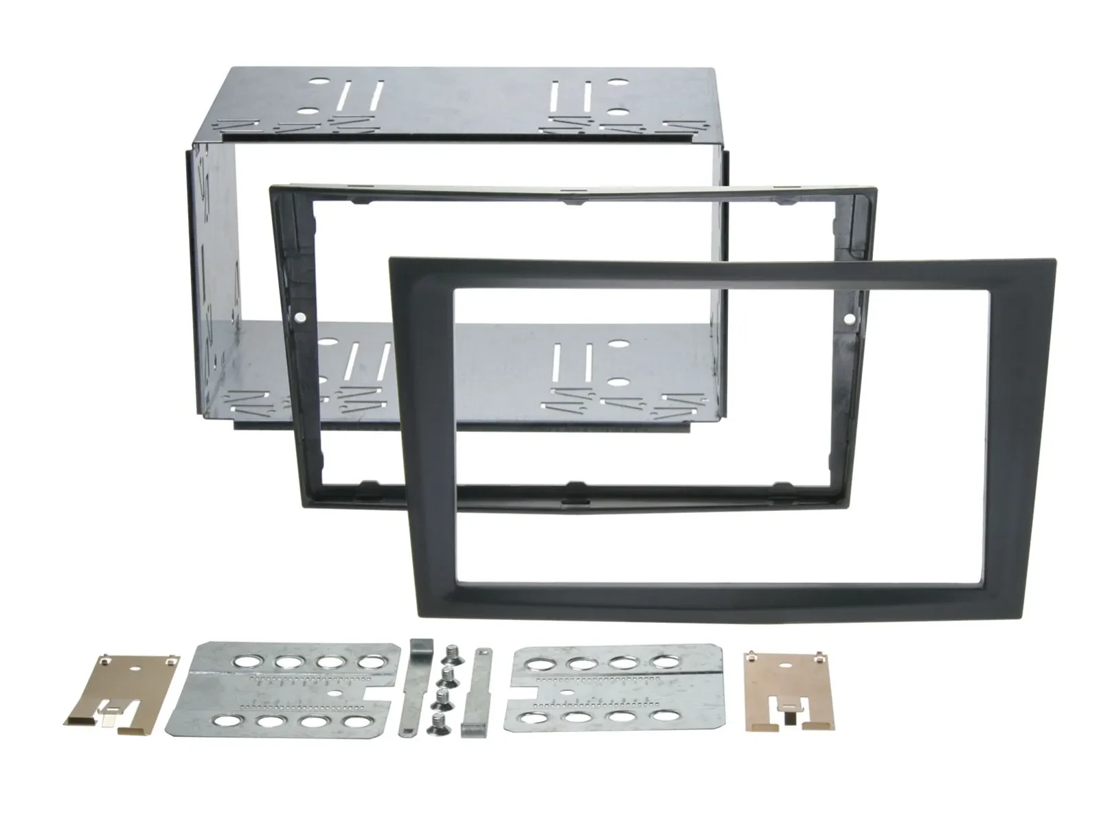 Einbaurahmen Set Doppel DIN Autoradio für Opel Antara Astra H Zafira B charcoal